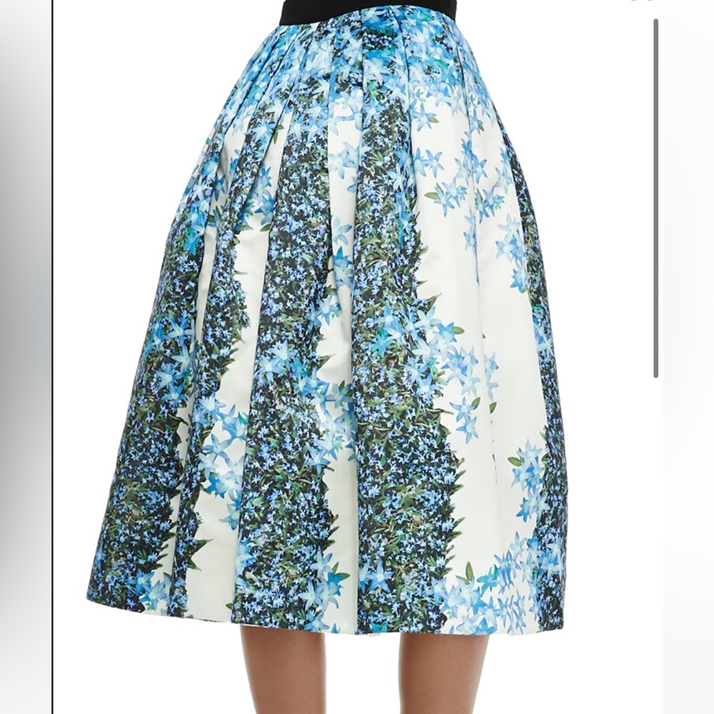 💙Tibi 100% Silk Sidewalk Floral Midi Skirt, brand new with tags - Picture 7 of 15